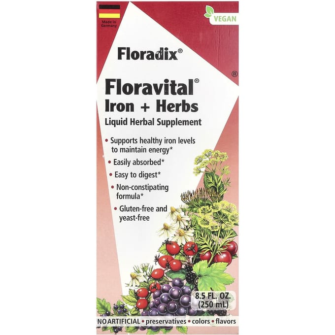 Floradix, Floradix, Floravital IJzer + Kruiden, 250 ml (250 ml)