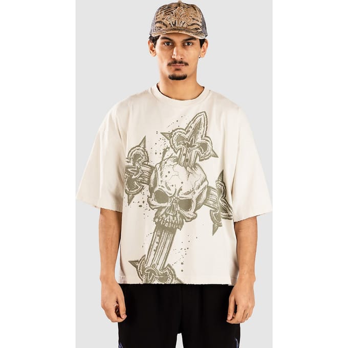 Affliction Cross T-Shirt wit