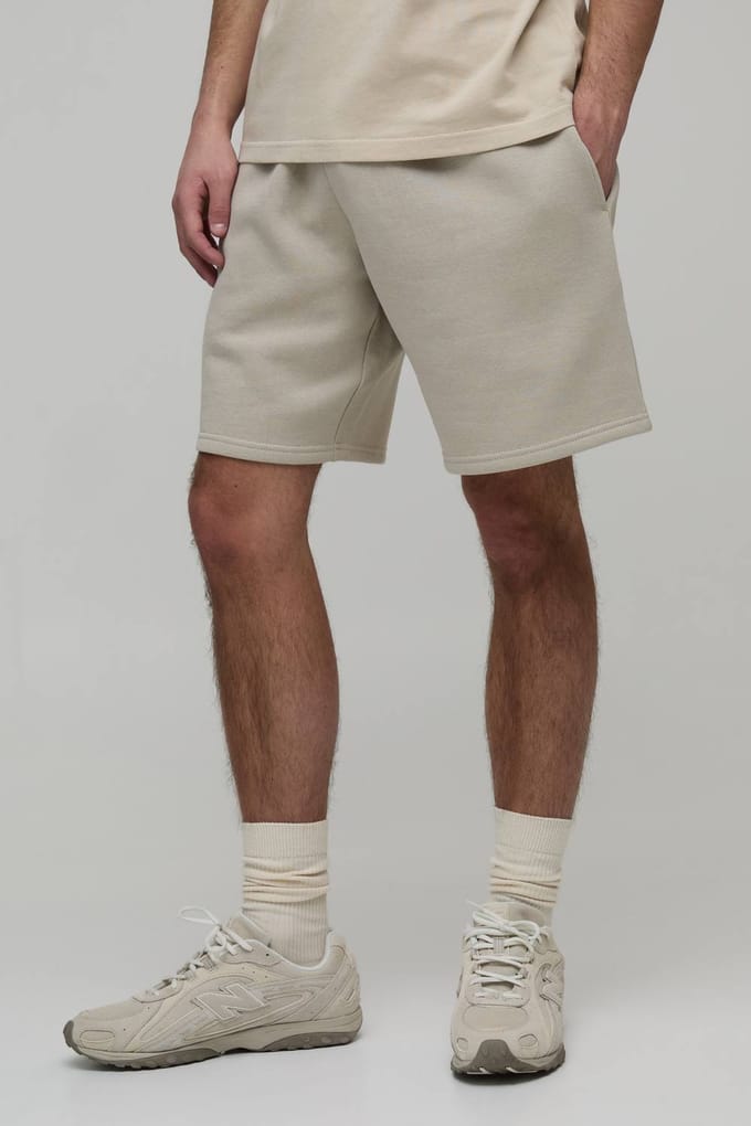 Essential Relaxed Fit Jersey Short | Stone | Size XS