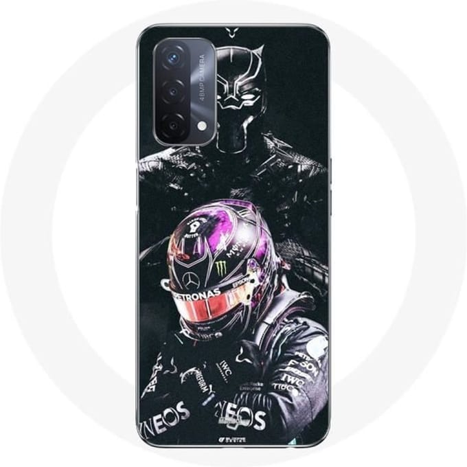 Oppo A93 5G Lewis Hamilton Black Panther-hoesje
