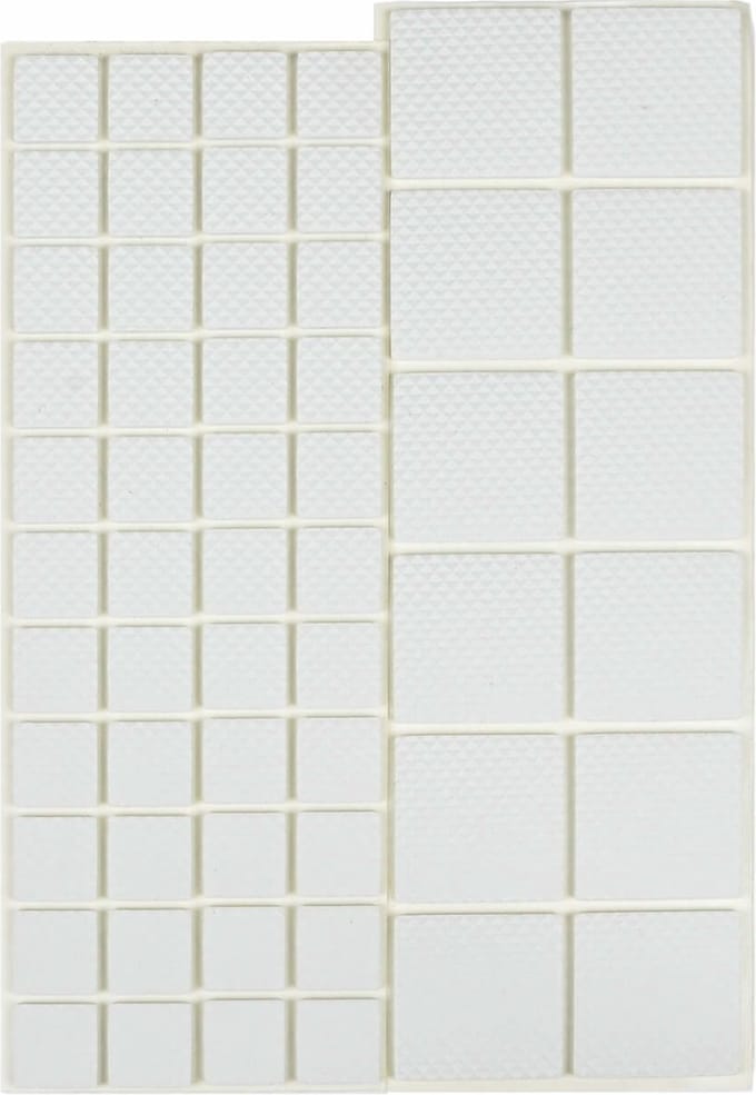 Anti Kras Rubber - Antikrasvilt - 56 Delig - Wit