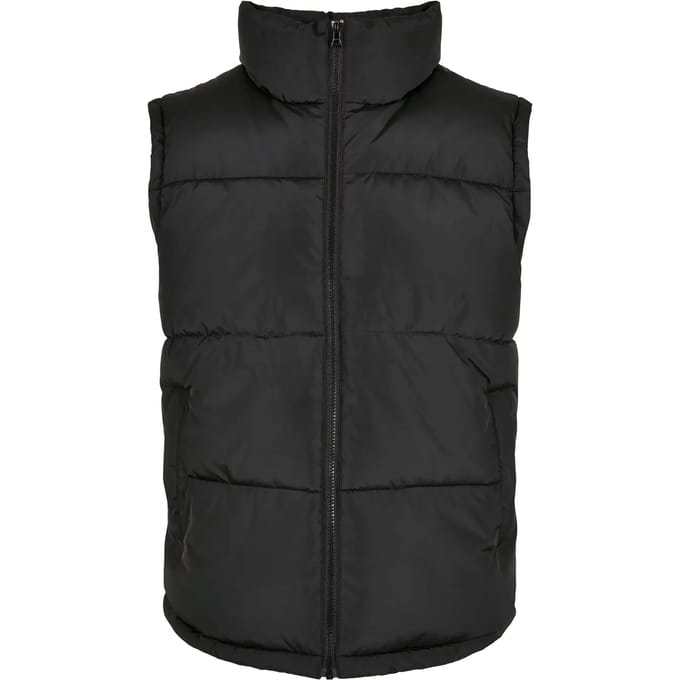 Urban Classics - Block Gewatteerd jack - S - Zwart