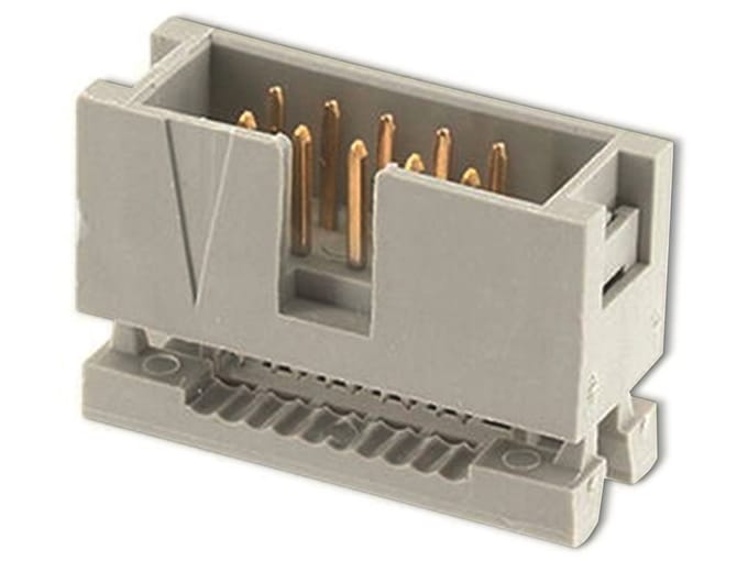 econ connect WSK10G, DIN 41651, Grijs, Geelkoper, Polybutyleentereftalaat (PBT), 1000 V, 20 mΩ, 3 A