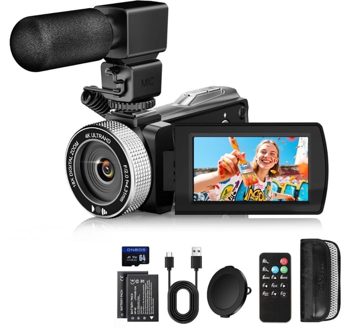 CLVP® Handycam - Videocamera - Vlog Camera voor Beginners