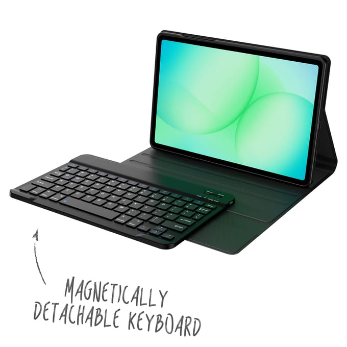 Accezz Tablet Toetsenbord Hoes - Geschikt voor Samsung Galaxy Tab A11 Plus - AZERTY Bluetooth Keyboard Bookcase
