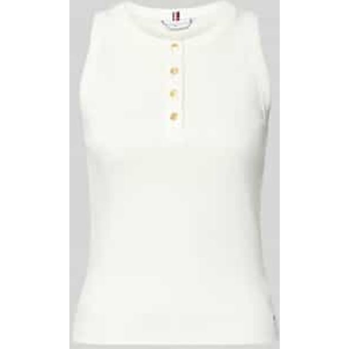slim fit T-shirt van puur katoen