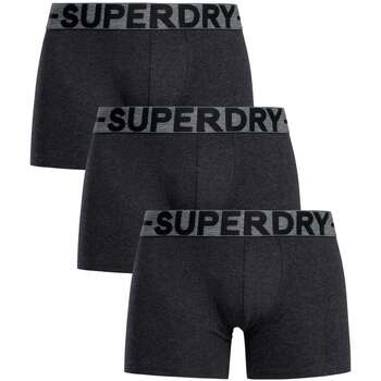 Superdry BOXER TRIPLE PACK Heren Onderbroek - Raven Black Marl