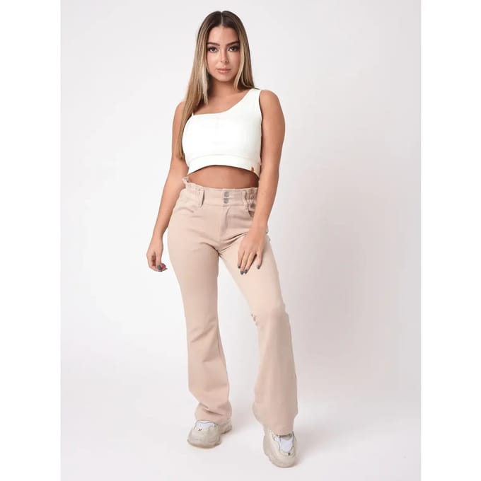 Paper bag stijl flare jeans voor vrouwen Project X Paris