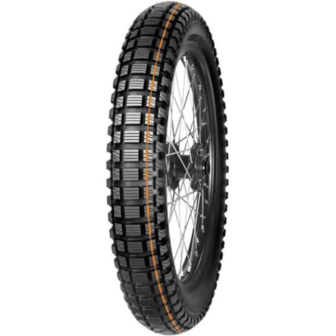 MITAS SW-07 V2 Speedway Orange stripe 3.75-19 TT, Motorbanden achter
