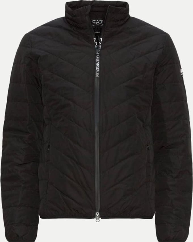 EA7 Emporio Armani Woven Down Jacket Black