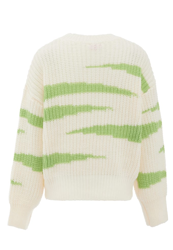 Mymo Jumper Dames GEBROKEN WITTE LIMOEN