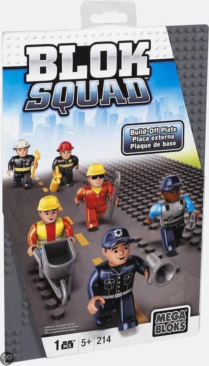 Mega Bloks Blok Squad Build-Off Plate in tray