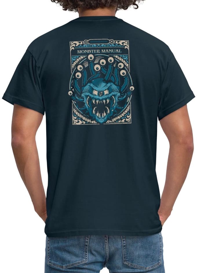 Dungeons And Dragons Monster Manual Met Beholder T-Shirt Heren