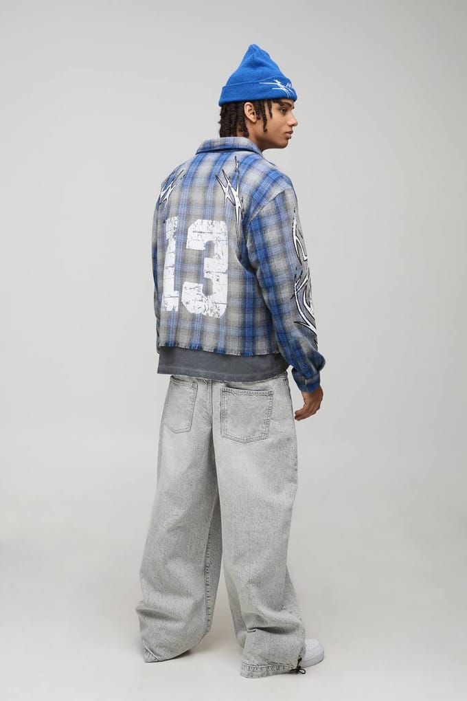 Essential Parachute Fit Jeans | Ice Grey | Size 52R