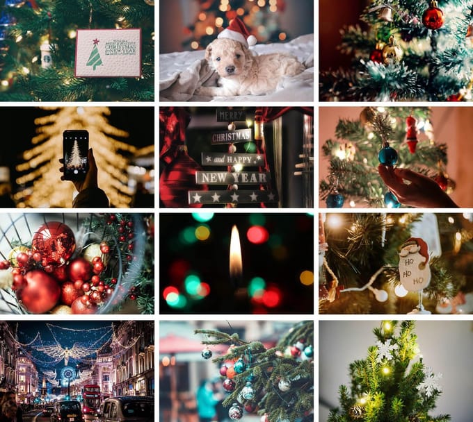 Ansichtkaartenset Kerst
