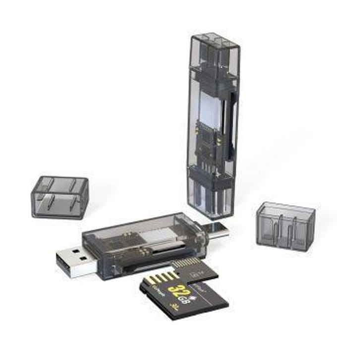 Hoco - 2 in 1 Card Reader USB-C + USB-A