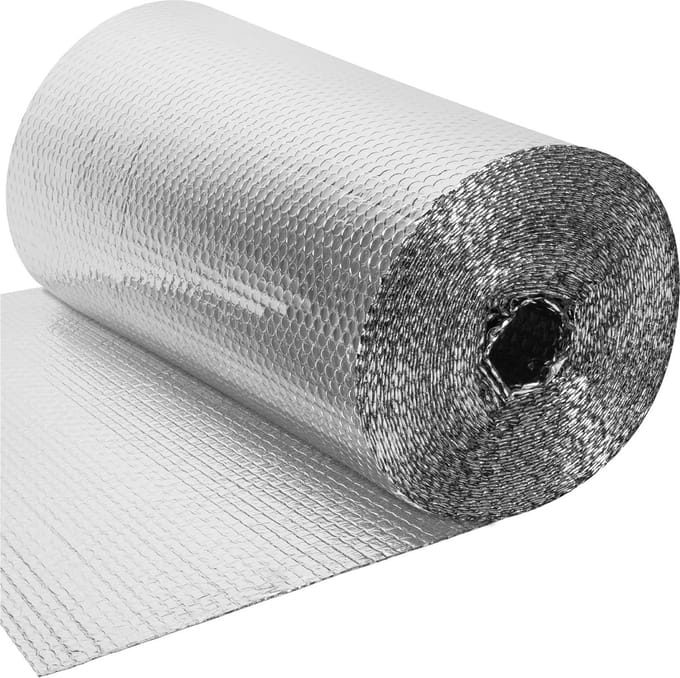 Efficiënte 3-in-1 Folie-Isolatieroll: 25m x 60cm Voor Optimale Warmte- En Dampisolatie
