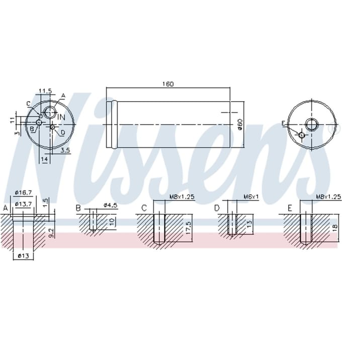 Droger, airconditioningsysteem NISSENS 95524