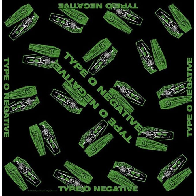 Type O Negative Coffins Unisex Doek - zwart - Standard