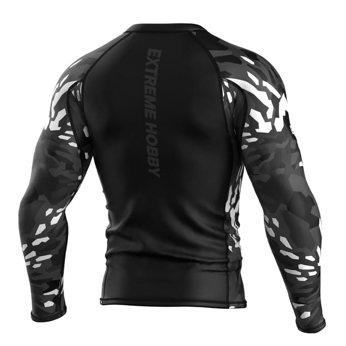 Black Panther 2025 - Rashguard - Lange Mouwen - Compressie Shirt - Zwart-Wit