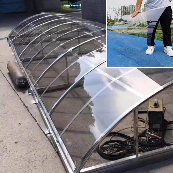 Transparante Dakplaat - Kunststof Panelen - Kas Pergola Luifel - UV Bescherming - 0.8 x 6m