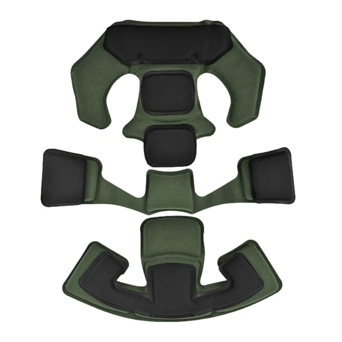 Memory Foam Helmpads Beschermende kussenmat Vervanging voor Team Wendy Helmaccessoires legergroene kleur