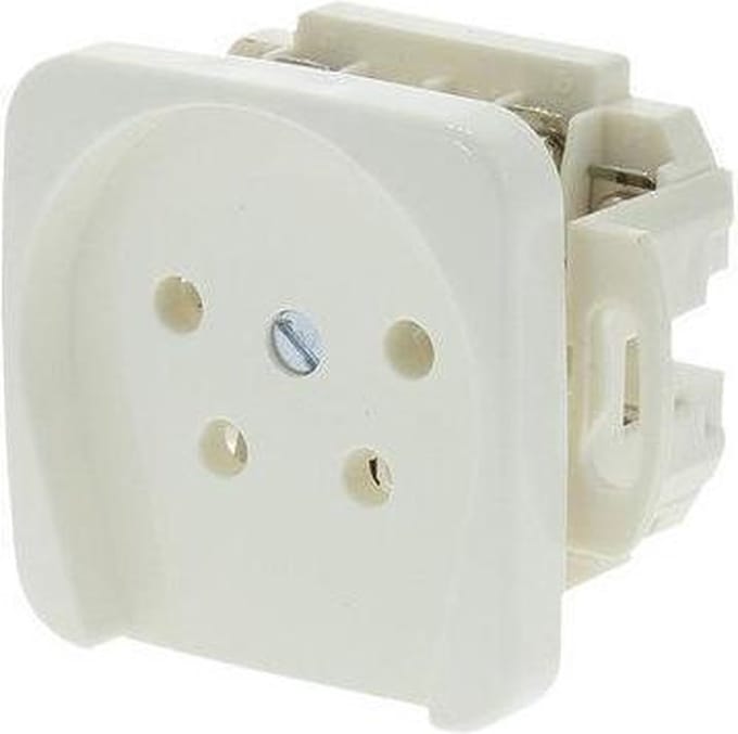 Busch-Jaeger Reflex Telefoon/Data Wandcontactdoos - Inbouw - Telefoon - Polarwit