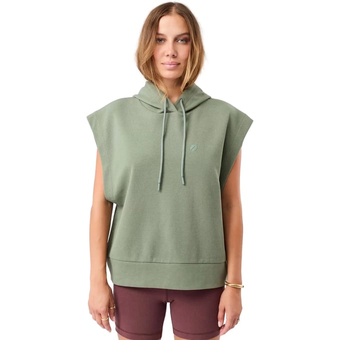 Mouwloos sweatshirt met capuchon voor dames Mandala