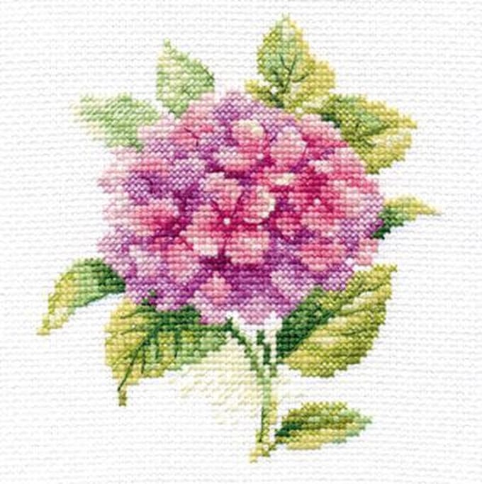 Borduurpakket Hortensia - Alisa