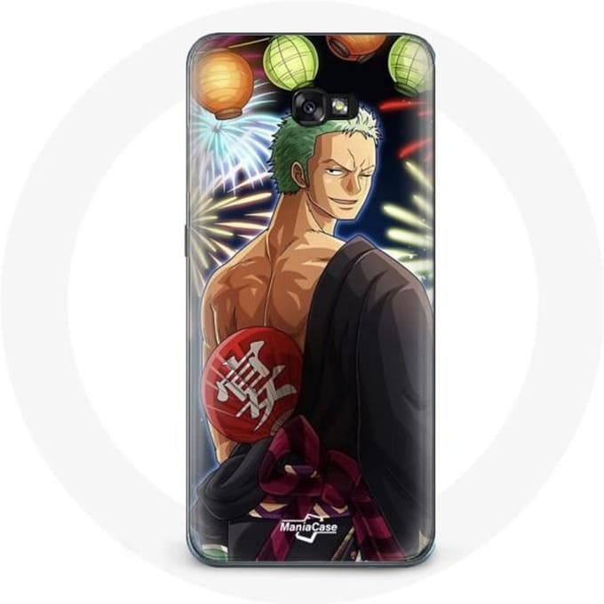 Coque pour Samsung Galaxy A5 2017 One Piece Joyeux noël Zoro Anime Manga