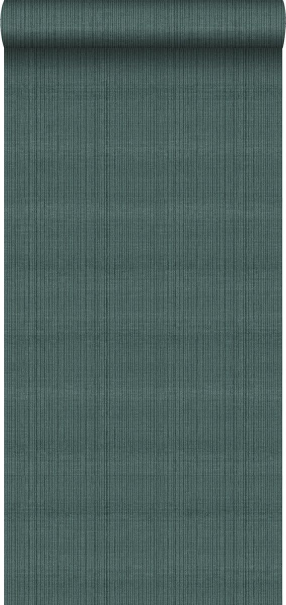 Origin Wallcoverings behang geweven structuur zeegroen - 347627 - 0,53 x 10,05 m