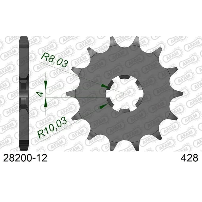 Motortandwiel Afam 428