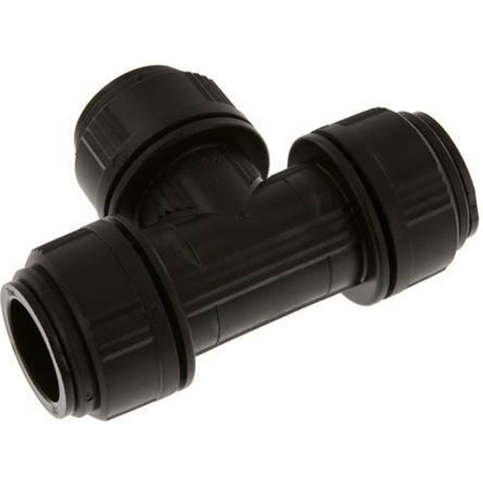 28mm T-koppeling Messing/POM Insteekfitting FDA NBR