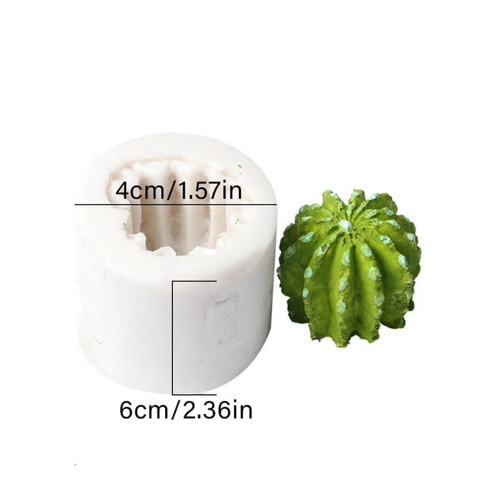 3D DIY Cactusvorm Cake Bakken Koekje Chocolade Suikerpasta Voedsel Siliconen Vorm Bakvorm green