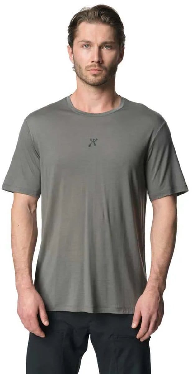 Houdini Tree Message T-shirt Met Korte Mouwen Grijs S Man