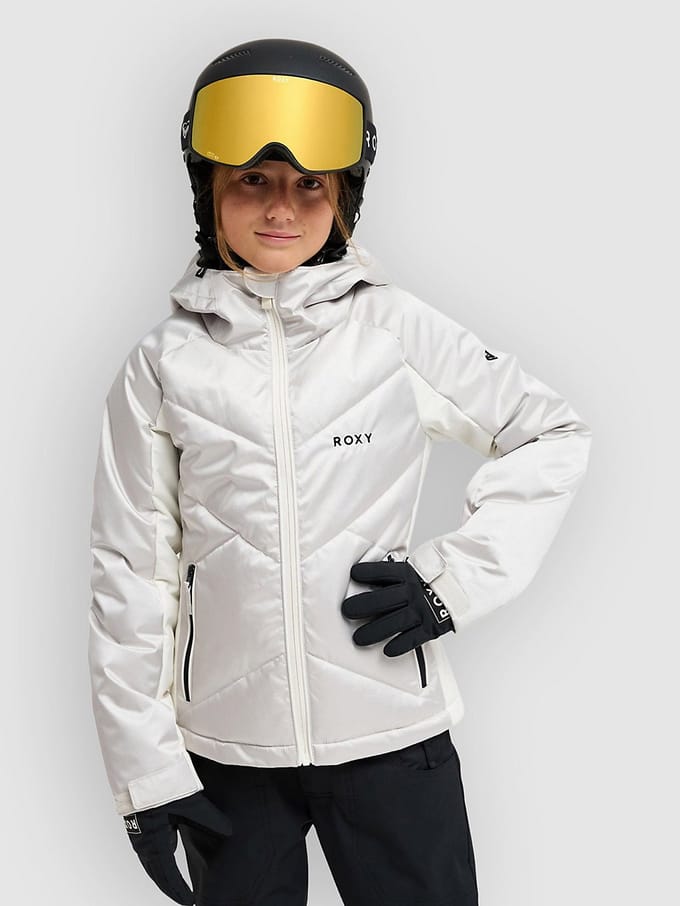 Roxy Snowdrift Girl Kids Jas grijs