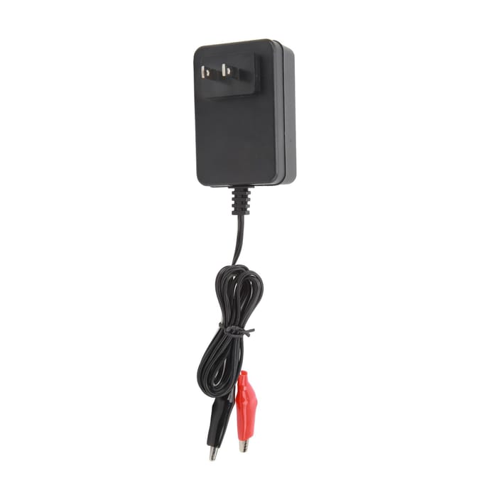 Acculader 12V 10W Draagbare Universele Oplader Adapter met Dubbele Klem voor Elektrische Fiets Scooter gray