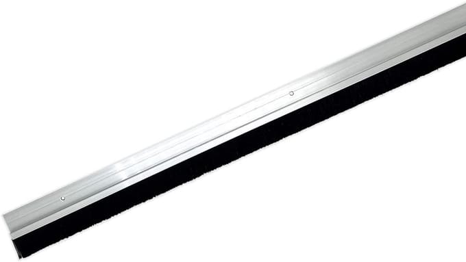 Deurborstel - Tochtstrip - Tocht Weren - Schroefbevestiging - 100 cm - Aluminium