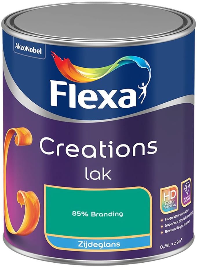 Flexa - Creations Lak Zijdeglans - 85% Branding - Mengverf - 750 Ml