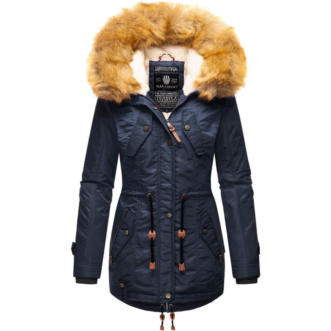 Navahoo Dames Winterjas B399 – Warm, Waterafstotend & Met Afneembare Bontkraag