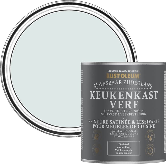 Rust-Oleum Lichtblauw Keukenkastverf Zijdeglans - Marcella 750ml