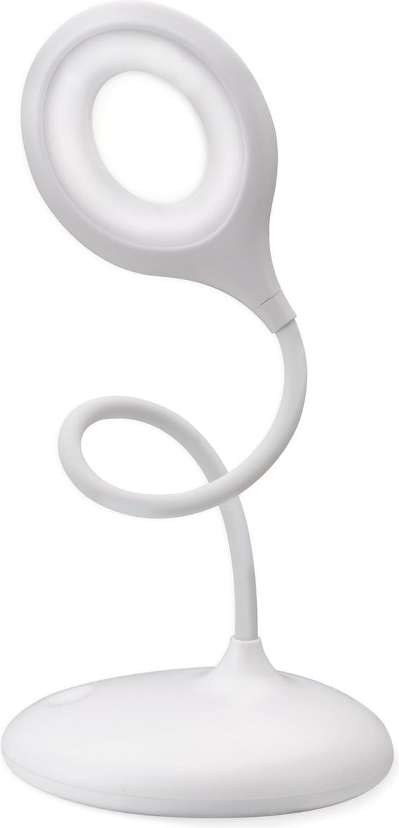 Qware Office - Flexible Desk Light - Led lamp - Toronto 39 cm - Bureaulamp - Wit - Dimbaar
