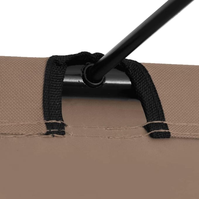Campingbed - Veld bed - Buiten slapen - Stabiel frame - 180x60 cm - Taupe