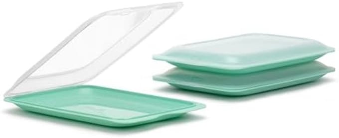 PromoHome Verse Bewaarbakjes Set - 3 Stuks Magnetron & Vriezer Bestendig