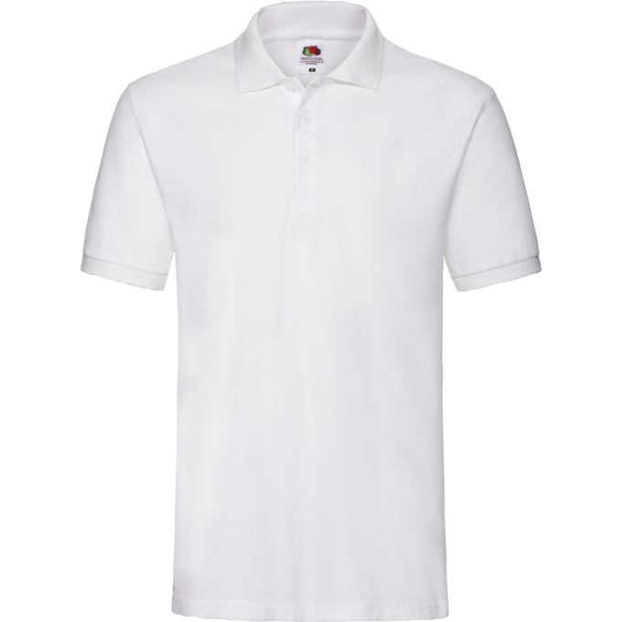 Fruit of the Loom Heren Premium Polo Shirt (Wit)