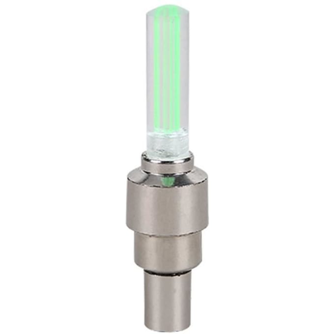 Phare avant de bicyclette YWEI - LED néon pour rayons de vélo - éclairage arrière de roue de moto - vert vert