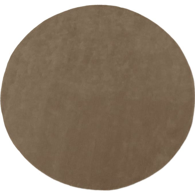 Ferm Living Stil getuft tapijt - ash brown - Ø 240 cm