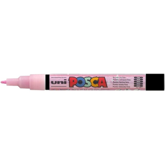 Paintmarker Uni POSCA PC3M fijn glitter roze