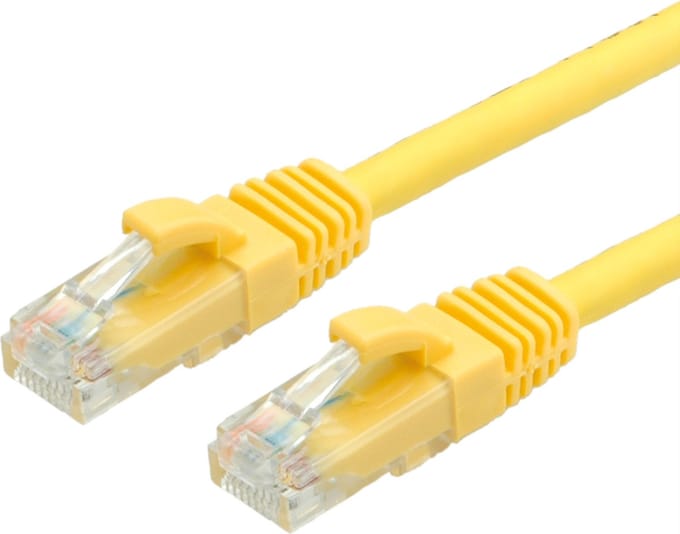VALUE UTP Cat.6 (Class E) patchkabel, LS0H, geel, 2 m