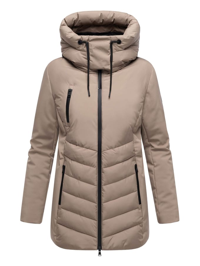 Marikoo dames winterjas Tivaa XVI met softshell & afneembare capuchon